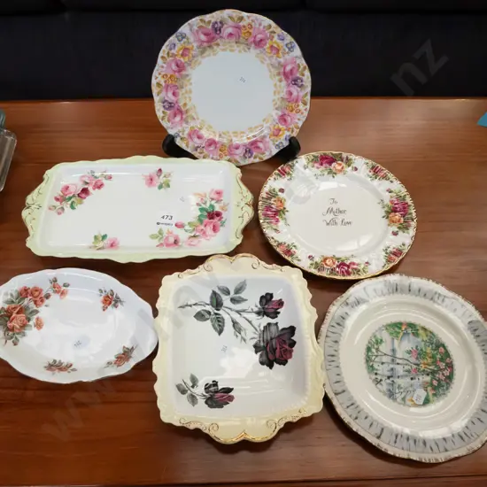 plates, bowls, sandwich tray