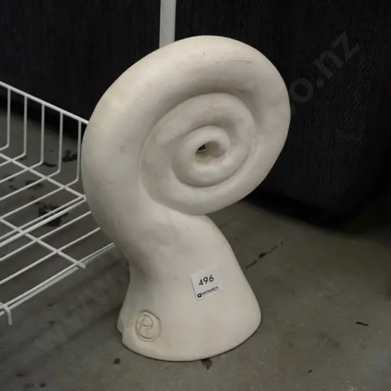 cast tree frond garden ornament