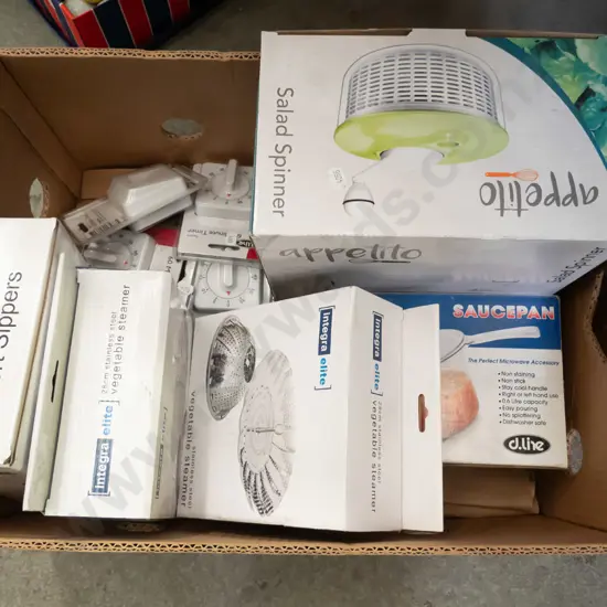 box; as-new 60 minute timers, port sippers, steamers etc