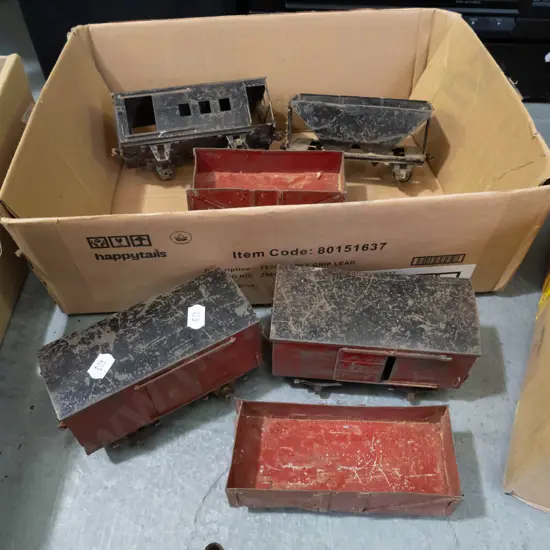 vintage toy train carriages