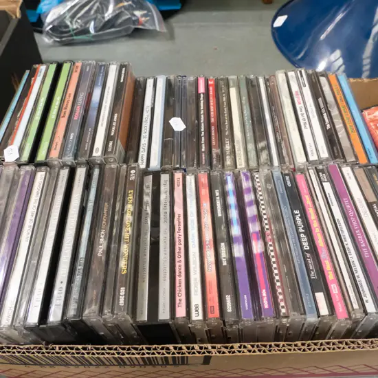 box of CDs