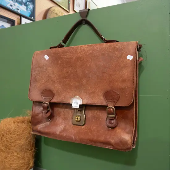 leather satchel