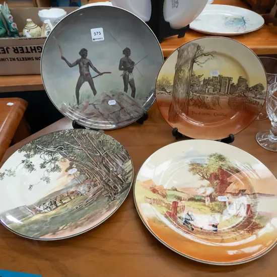 4x Royal Doulton cabinet plates