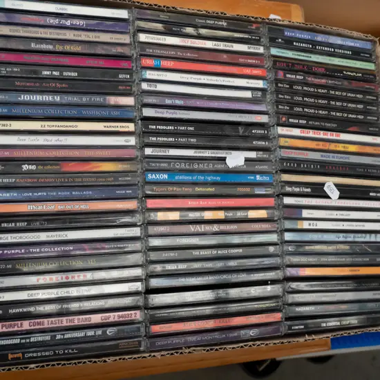 box of CDs