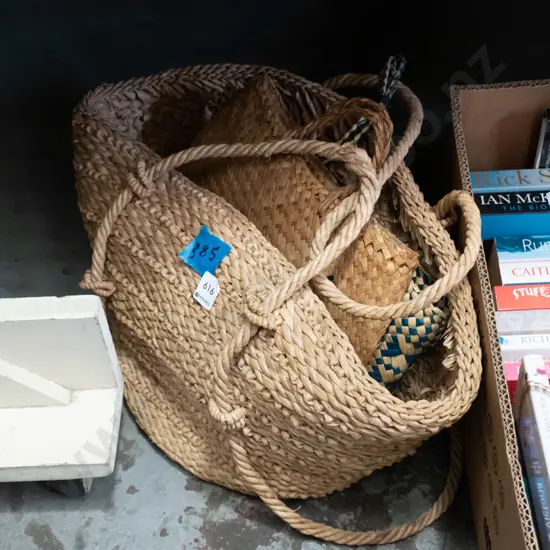 kete and seagrass baskets