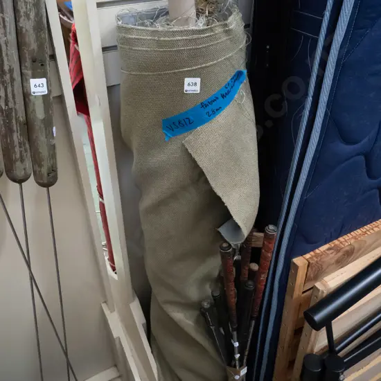 28m of green upholstery fabric (50,000 Martindales)