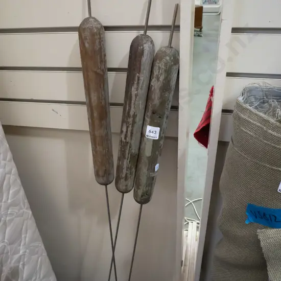 garden art - bulrushes