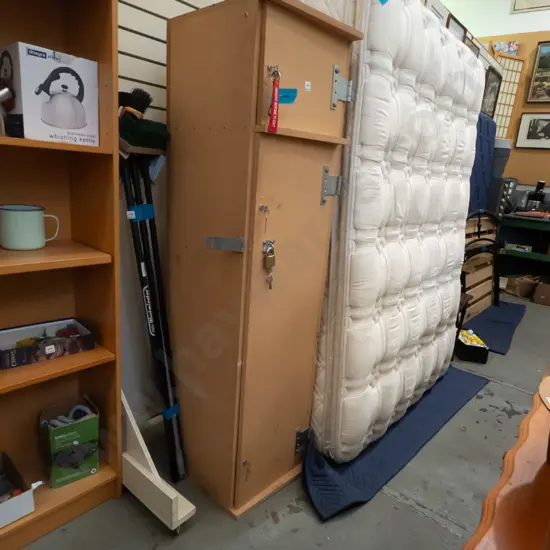 lockable mdf 2 door cabinet - keys in office