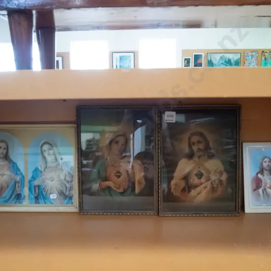 framed religious print