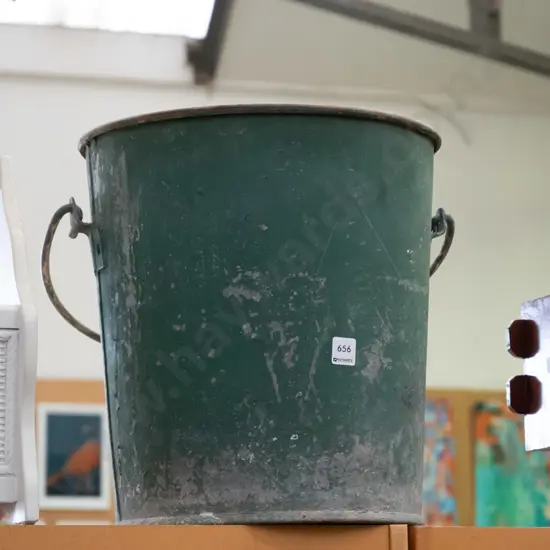 painted galvanised pail