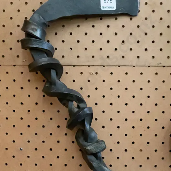 wrought metal hatchet