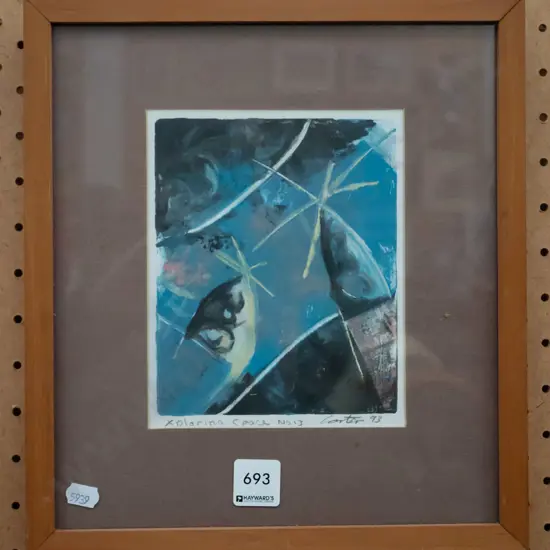 framed signed print - exploring space 13