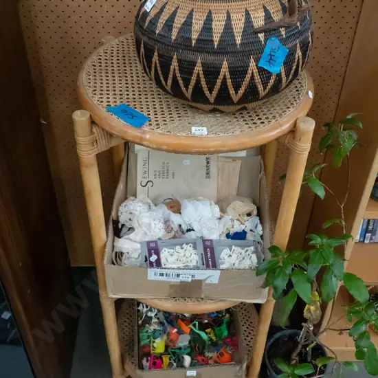 bamboo and bergere 3 tier stand H-1030 Diam-520