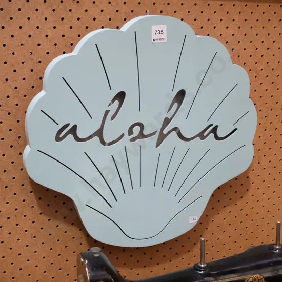 shell themed wall art