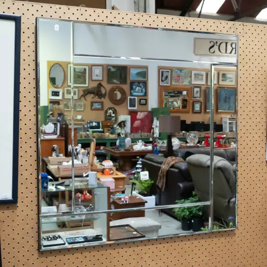 modern bevelled mirror