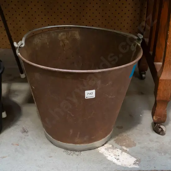 rusty galvanised pail