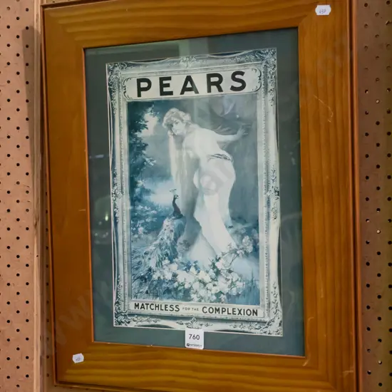 framed Pears Soap print - fading