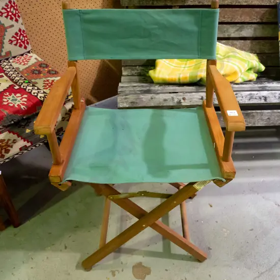 wood and canvas directors chair