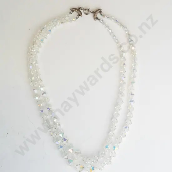 2 strand crystal necklace