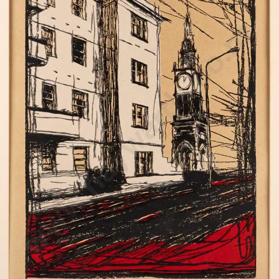 unframed Peter Ransom ltd print 28/35 "13 in words o'clock" H-600 W-320