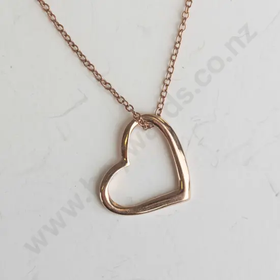 heart necklace all stamped 925