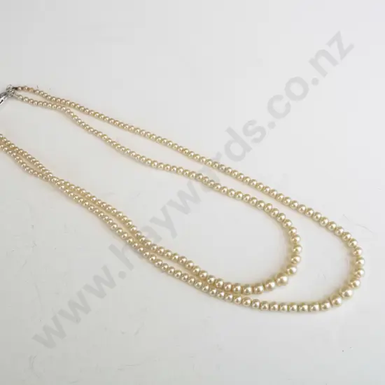 2 strand pearl necklace