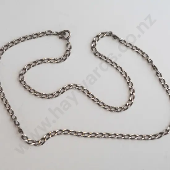 silver link necklace