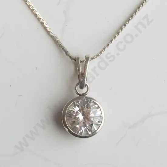 cz silver necklace chain stamped 925
