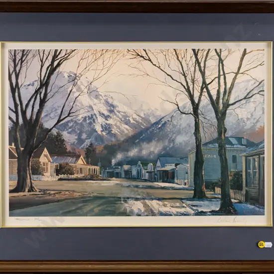 framed Graham Brinsley ltd edition print 320/450 "Arrow Town" H-350 W-550