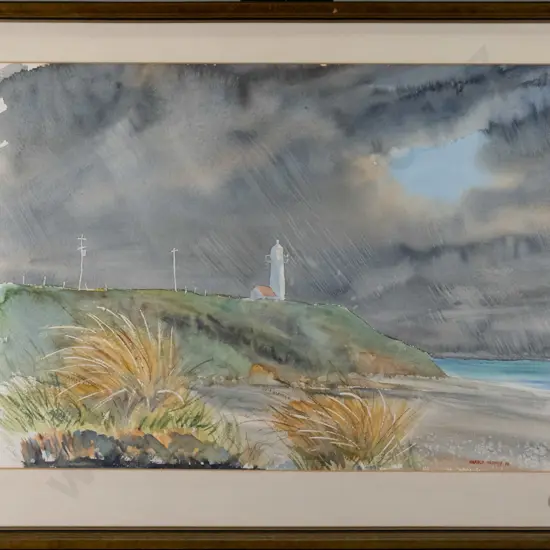 Harold Dephoff '76 - framed watercolour "Jacks Point" H-340 W-510