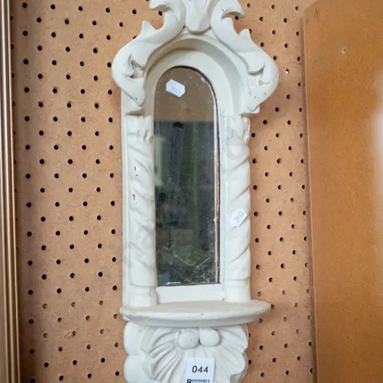 wall mounted mirrored candle sconce