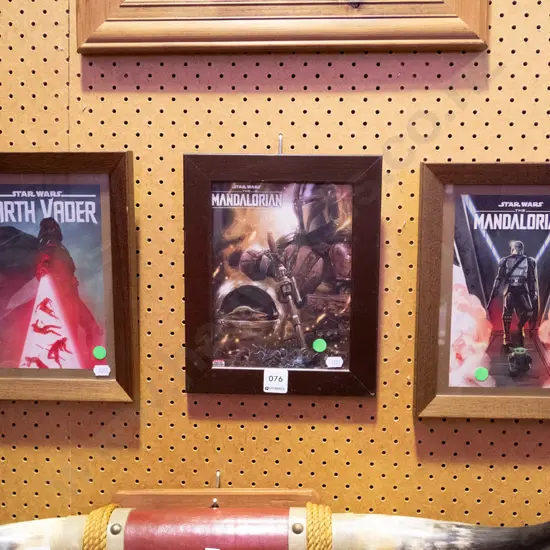 3 Star Wars prints - green dots