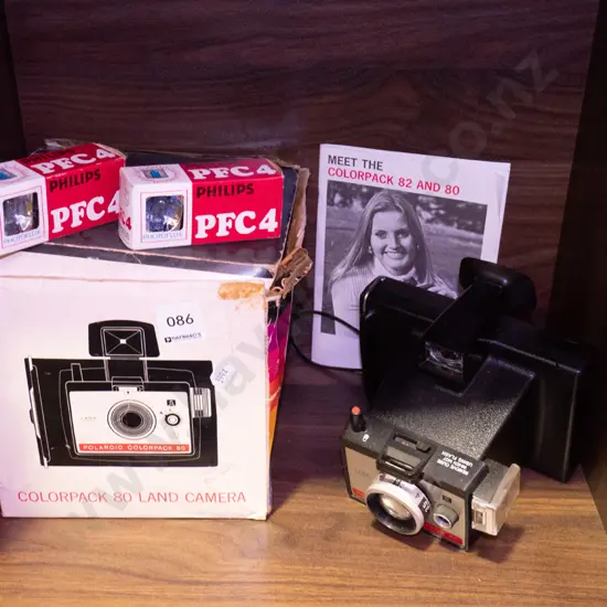 Polaroid Land camera in original box