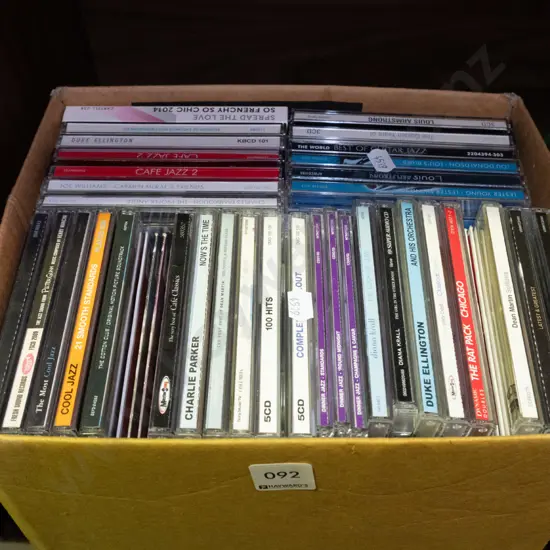 box of CDs