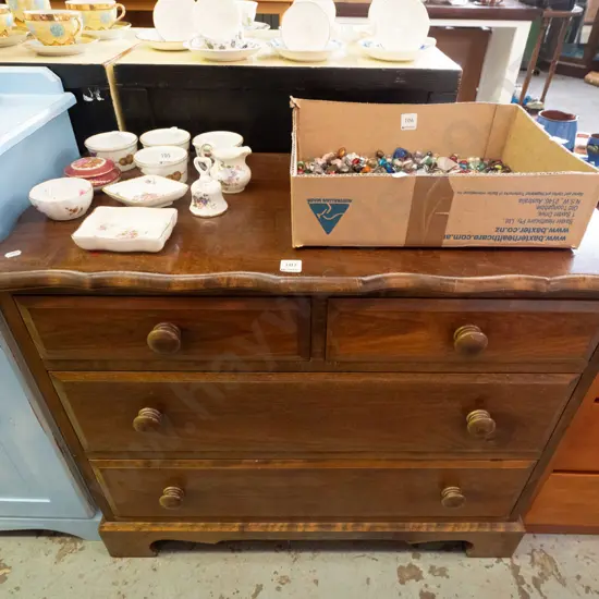 solid wood 4-drawer chest H-710 W-860 D-410