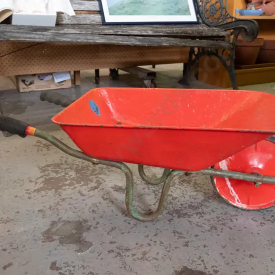 child's toy wheelbarrow