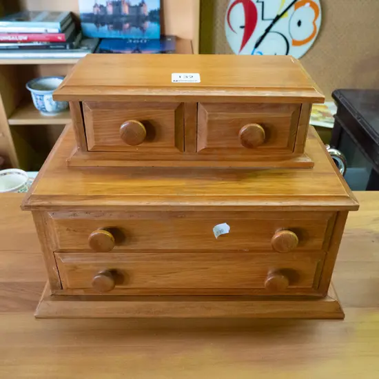 small 4-drawer jewellery chest H-210