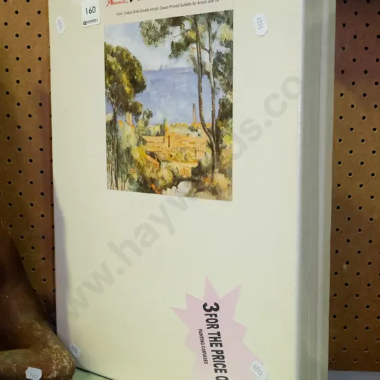 3 cotton art canvases 