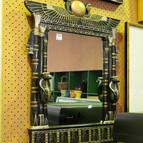 Egyptian themed wall mirror