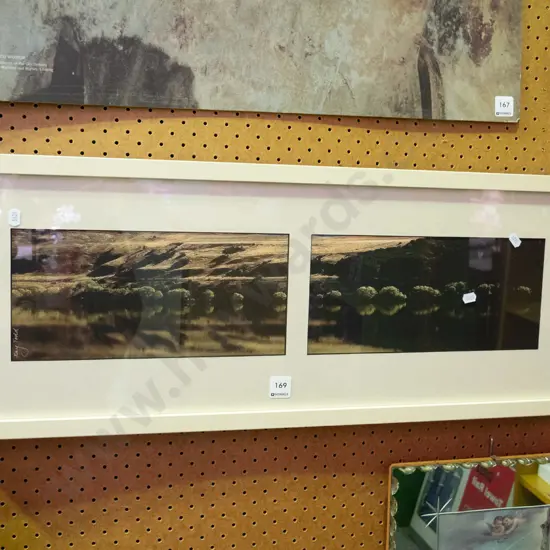framed photograph diptych - Lake Hayes