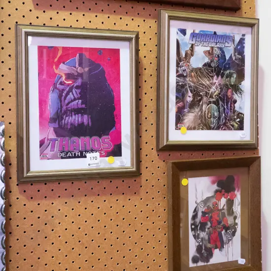 3 fantasy prints - yellow dots