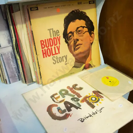 LP records - Eric Clapton, Rod Stewart, etc.