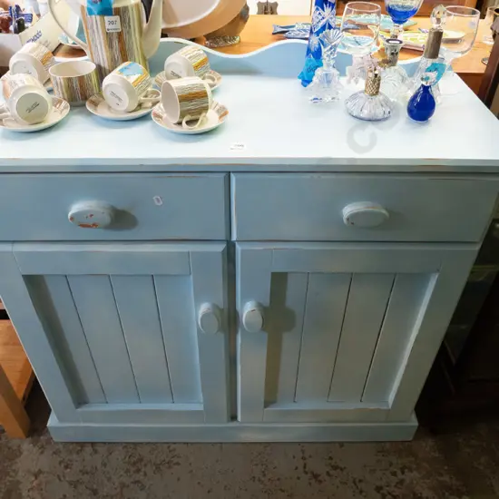 hand painted wooden 2 door 2 drawer sideboard H-885 W-930 D-3700