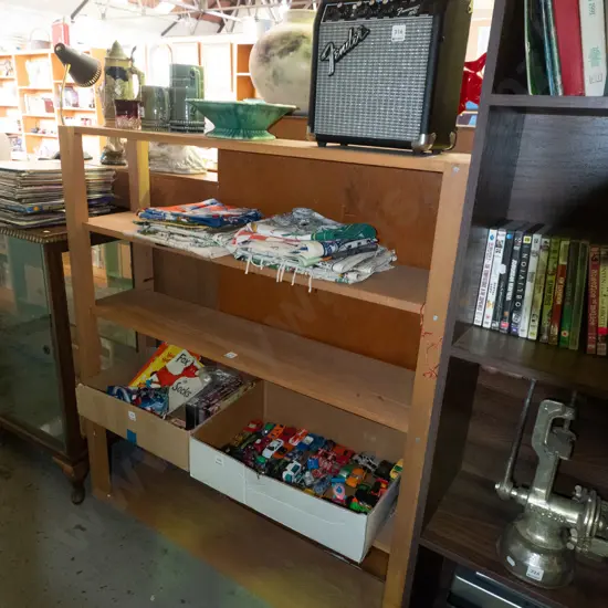 homemade rimu bookcase H-1220 W-1100 D-275