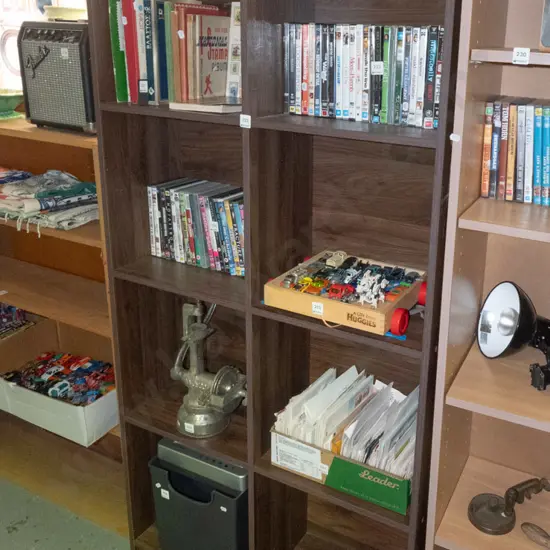 mdf faux wood bookcase H-1735 W-830