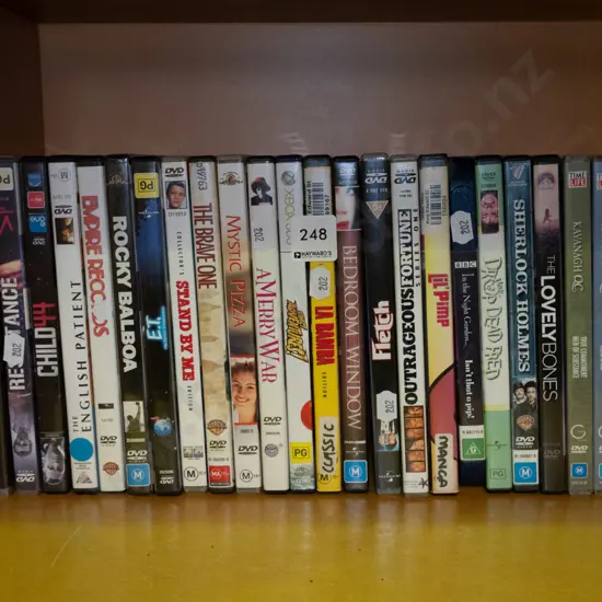 X-box games and DVDs