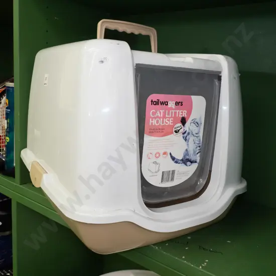 cat litter house