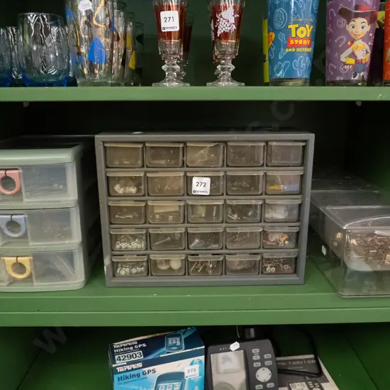 3x workshop organisers; screws, bolts etc