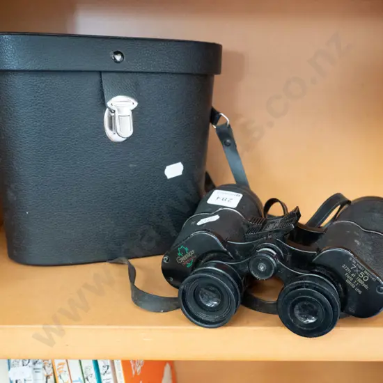 7x50 cased field binoculars