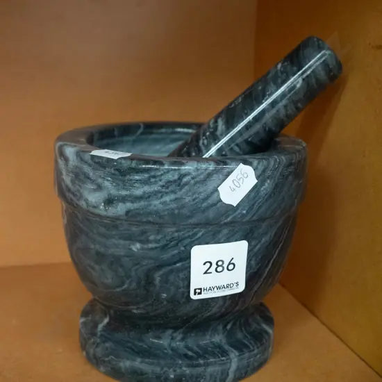 marble mortar and pestle